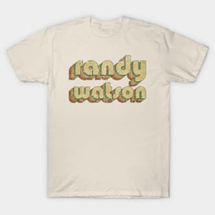 Randy Watson // Vintage Rainbow Typography Style // 70s T-Shirt